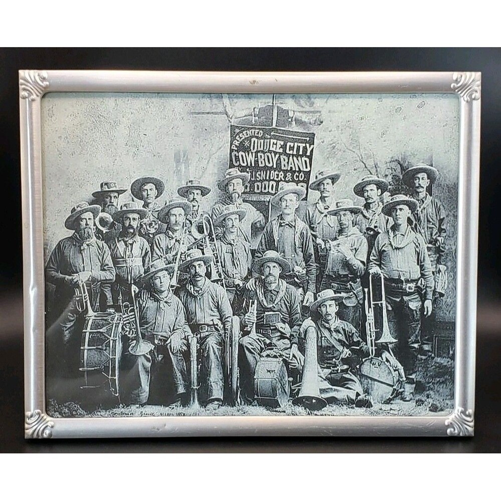 Framed Picture/Print ~ Dodge City ~ Cowboy Band J Snider And Company (Full Band)